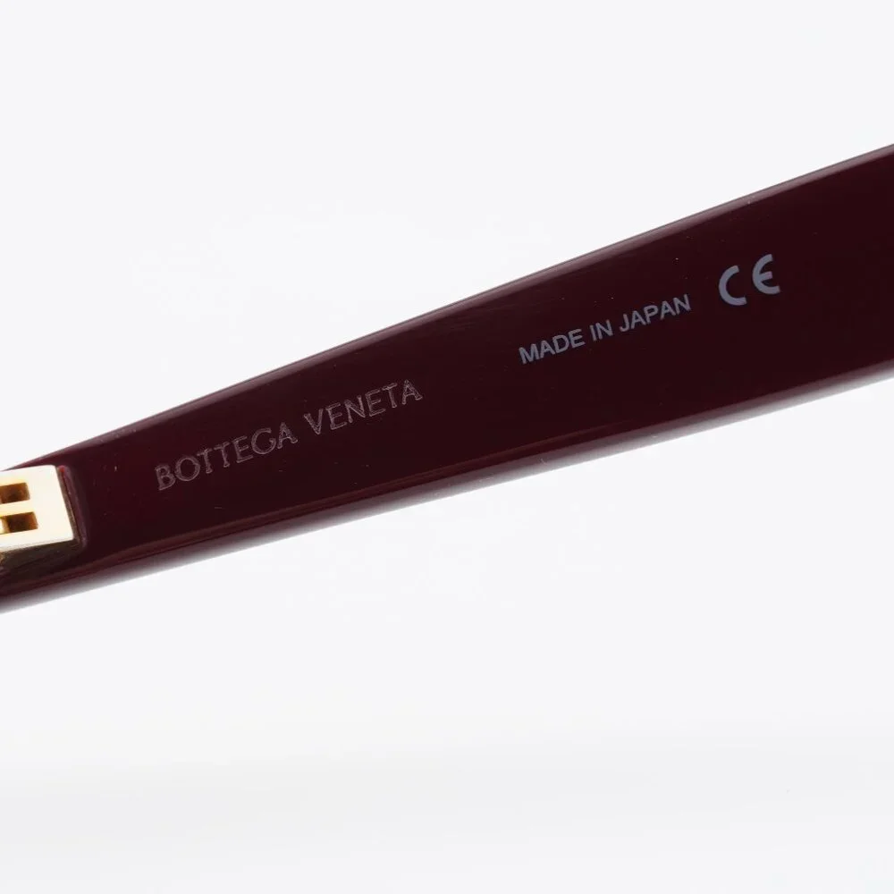 Bottega Veneta BV1100O 003 Eyeglasses Burgundy/Gold 52mm Cat Eye Frame